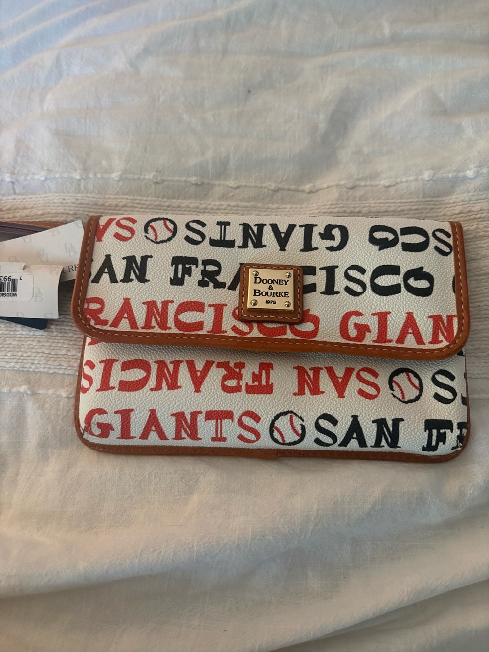 Dooney & Bourke White Red Black San Francisco Giants Logo Clutch